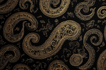 Seamless paisley background