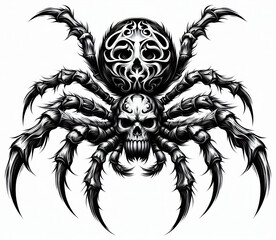 TRIBAL TATOO トライバル タトゥ 刺青 蜘蛛