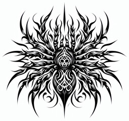 TRIBAL TATOO トライバル タトゥ 刺青 蜘蛛