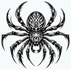 TRIBAL TATOO トライバル タトゥ 刺青 蜘蛛