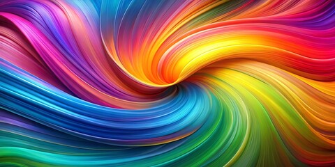A vibrant, swirling symphony of color, where hues intertwine and dance in a mesmerizing display of abstract beauty.