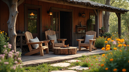 Fototapeta premium 아늑한 뜰