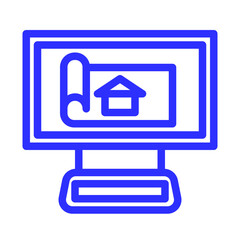 building blueprint icon