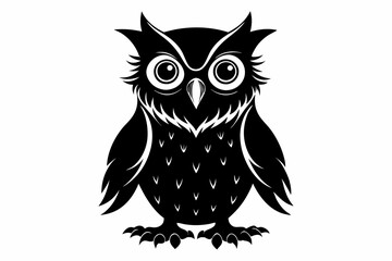 owl-black-silhouette-on-white-background 