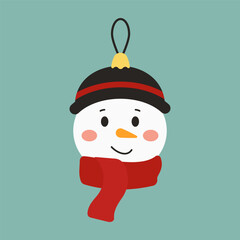 Cute Christmas Animal Characters in Winter Outfits with Festive Accessories. Flat illustration