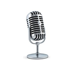 Microphone isolated on white background