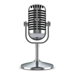 Microphone isolated on white background