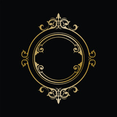 luxury vintage frame for logo