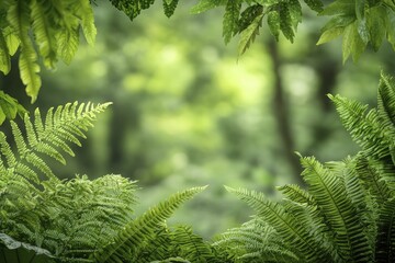 Fototapeta premium Natural habitats showcasing diverse plant life, abundant greenery, serene atmosphere, and striking hues.