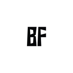 BF monogram logo design letter text name symbol monochrome logotype alphabet character simple logo
