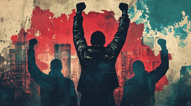 An impactful poster that challenges conventional narratives through compelling imagery and provocative wording.