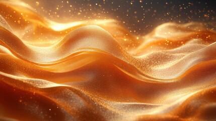 Fototapeta premium Rich Golden Textured Background with Ample Copy Space Ideal for Elegant Designs and Creative Projects