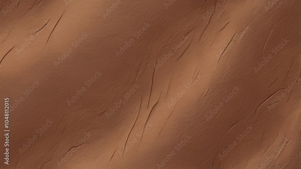 Poster close up view of a rich, warm brown color with subtle variations in tone leather surface, showcasing