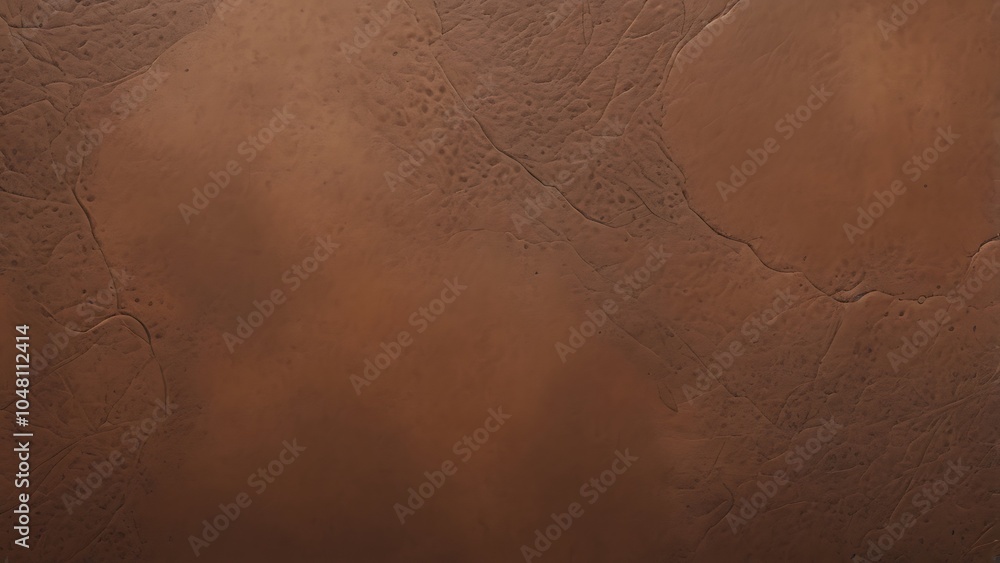 Poster close up view of a rich, warm brown color with subtle variations in tone leather surface, showcasing