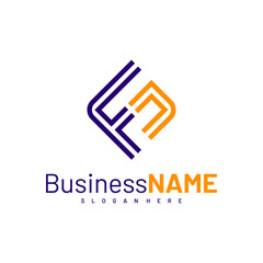 Initial FN logo design vector illustration, Creative letter FN logo concepts