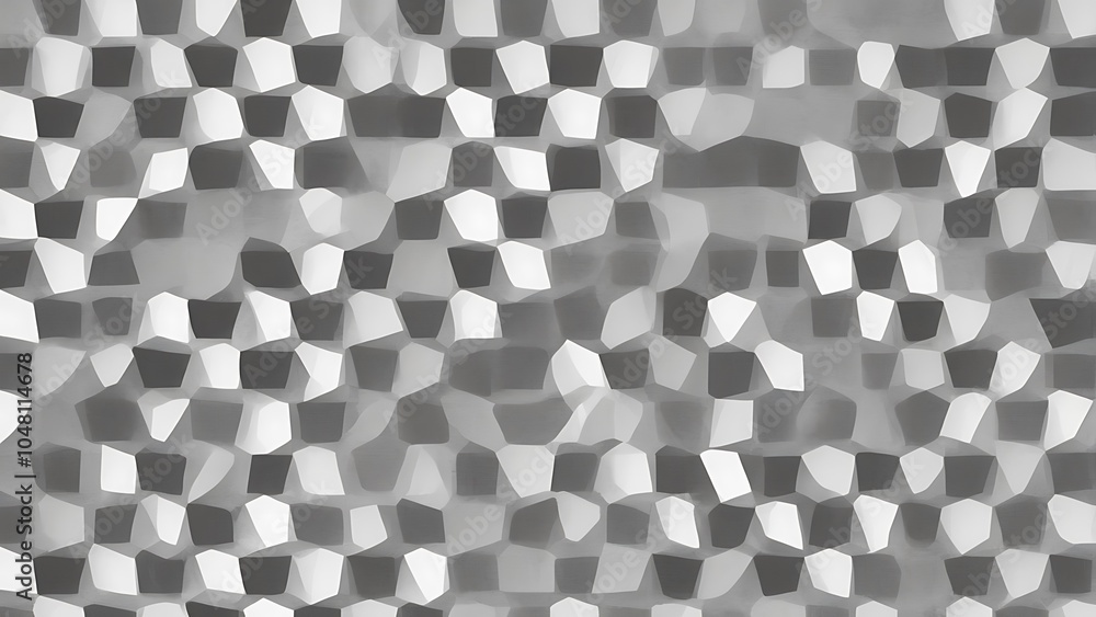 Poster digital abstract style, featuring a geometric pattern composed of numerous interconnected polygons, 