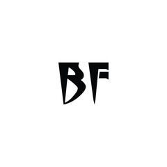 BF monogram logo design letter text name symbol monochrome logotype alphabet character simple logo