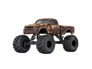 Rusty Monster Truck on Large Tires