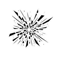 Obraz premium Glass shards