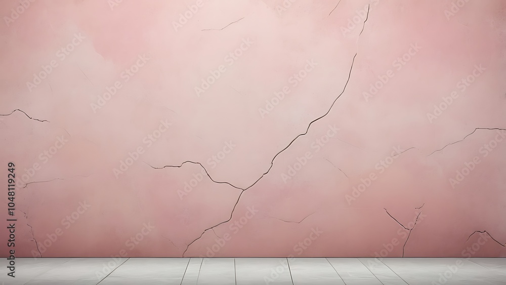 Poster minimalist style abstract textured background featuring a close up view of a cracked wall painted in