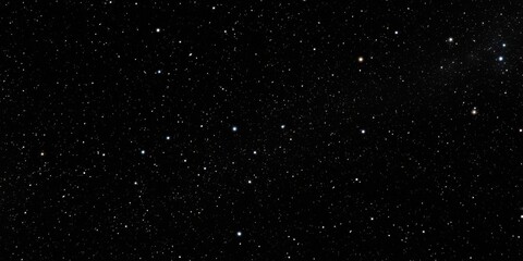 Starry Night Sky with Distant Galaxies and Stars