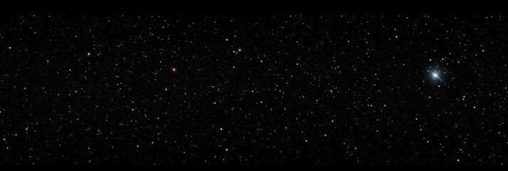 Fototapeta premium Starry Sky with Visible Celestial Objects