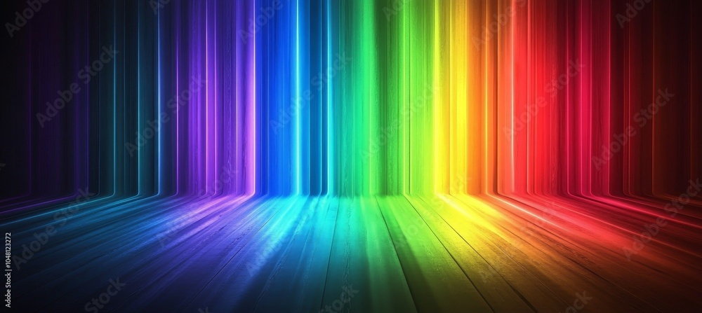 Poster rainbow colorful light spectrum curtain pattern texture background. lgbt pride gender equality conce