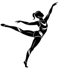 silhouette of a dancer