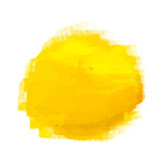 Obraz premium カラフルな黄色の水彩の吹き出し あしらいのベクターイラスト