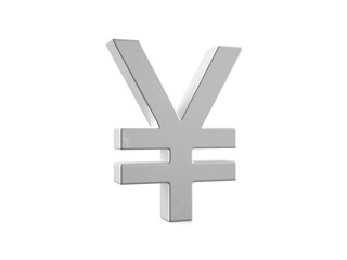Obraz premium Metal yen symbol