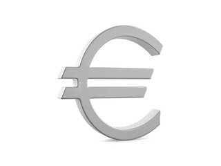 Fototapeta premium Metal euro symbol