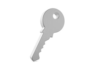 Metal key symbol