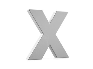 Obraz premium Metal letter X
