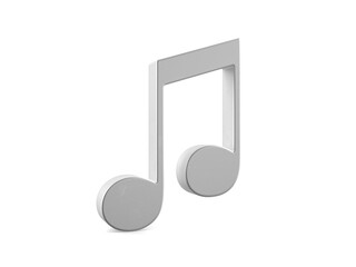 Metal music note symbol