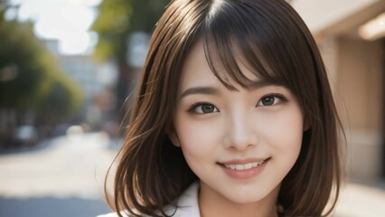 Fototapeta premium 日本人の若い女性