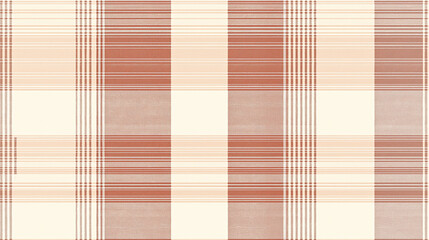 Seamless Red and Cream Plaid Pattern