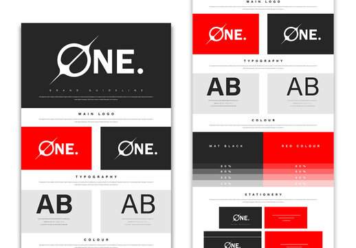Brand Guide Mood Board Template