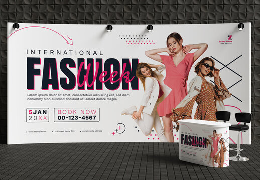 Fashion Week Event Backdrop Template