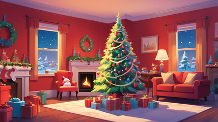 Fototapeta premium Chirstmas ElementGraphic 01
