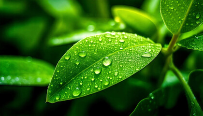 自然　環境　水　水滴　生成 AI