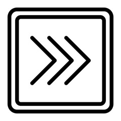 right arrow line icon