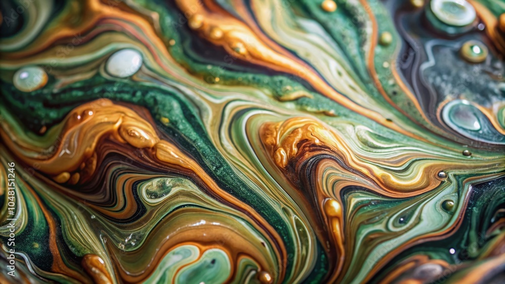 Poster abstract green pattern design for modern decor and web backgrounds