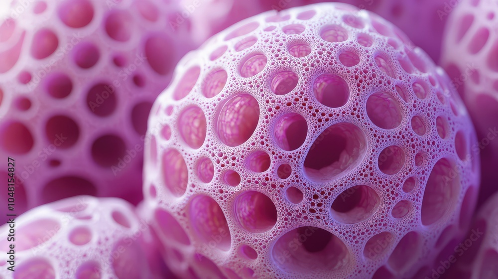 Poster close-up view of 3d printed stem cell structures