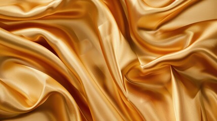 Fototapeta premium Golden Silk Fabric
