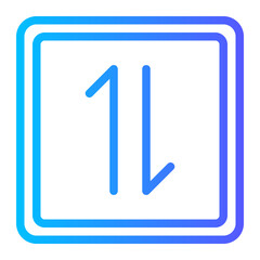up down gradient icon