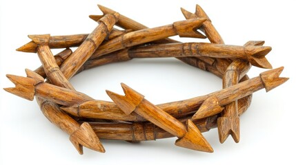 Wooden Arrow Circle  Tribal Craft  Primitive  Handcrafted Decoration