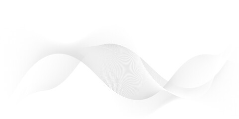 Abstract white light blend paper wave line. vector gradient transparent tech wave curve creative technology flowing smooth diagonal background. Modern creative wave lines glowing moving sound.