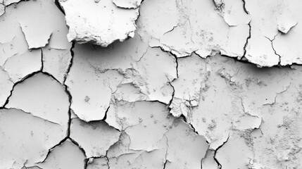 Obraz premium Experience a high-contrast, gritty aesthetic with this detailed black and white grunge texture, featuring worn surfaces, scratches, and faded areas, perfect for creative overlays.