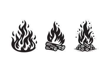 Fire Flame Silhouette Illustration