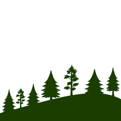 Obraz premium Forest Tree Silhouette
